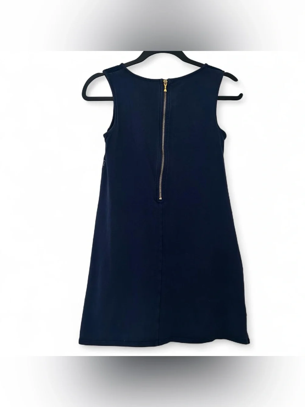 Kate Spade New York Girls Heart Lace Shift Dress Size 12 Navy